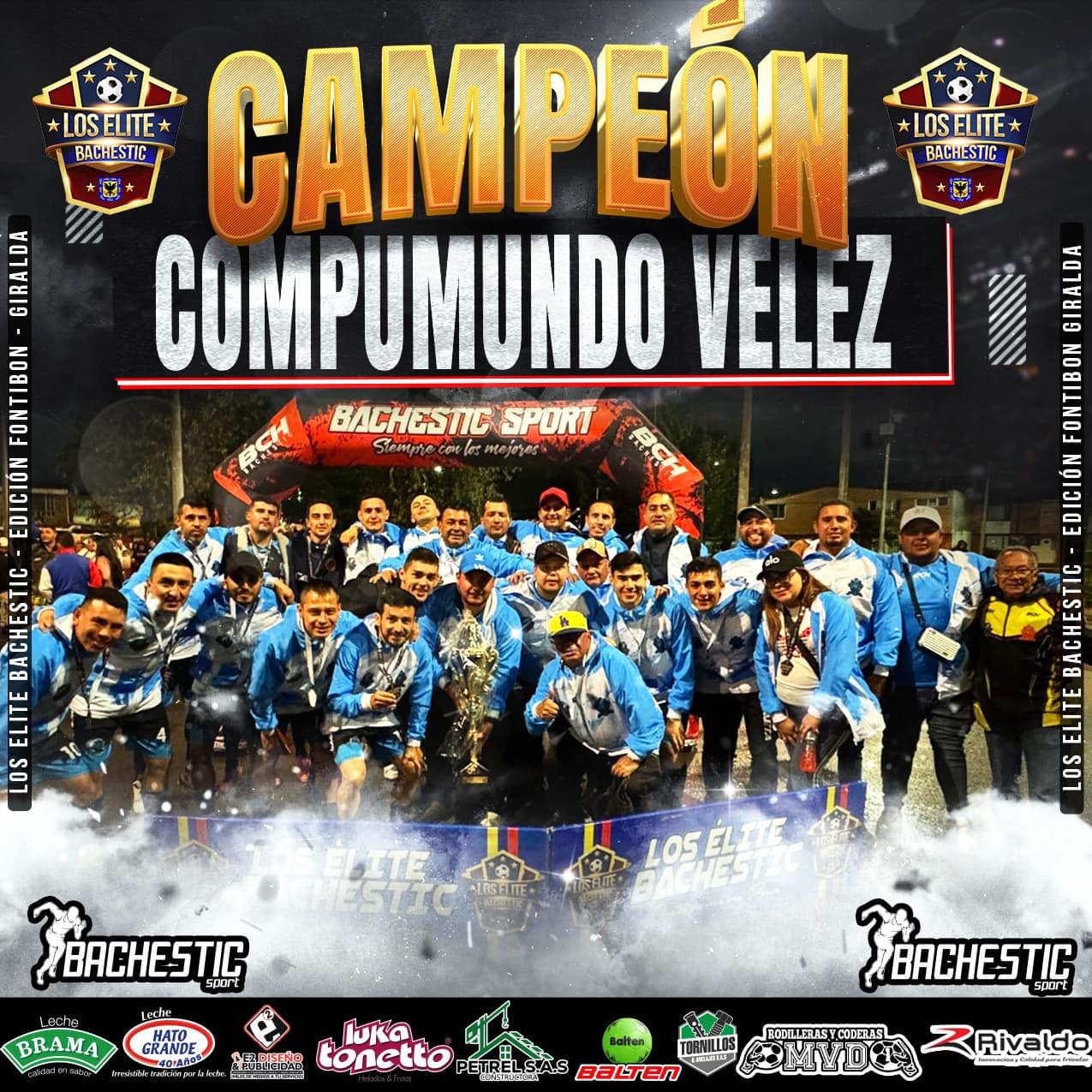 COMPUMUNDO VÉLEZ LOGRÓ SU PRIMER TÍTULO CON LOS ÉLITE BACHESTIC