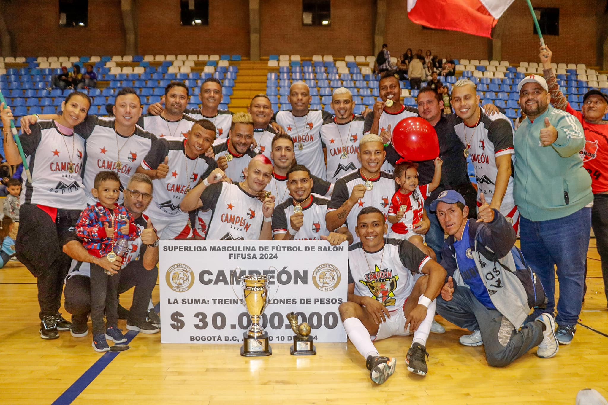 TOROS DEL SINÚ DE MONTERÍA SE CONSAGRÓ CAMPEÓN DE LA SÚPERLIGA FIFUSA COLOMBIA 2024.